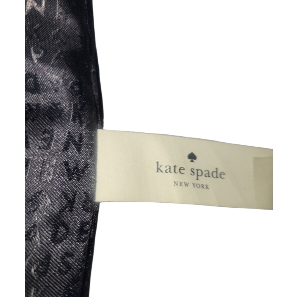 Kate Spade NY Black Dawn Nylon Flat Crossbody Purse Bag - Picture 3 of 9